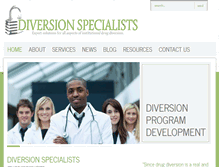 Tablet Screenshot of diversionspecialists.com